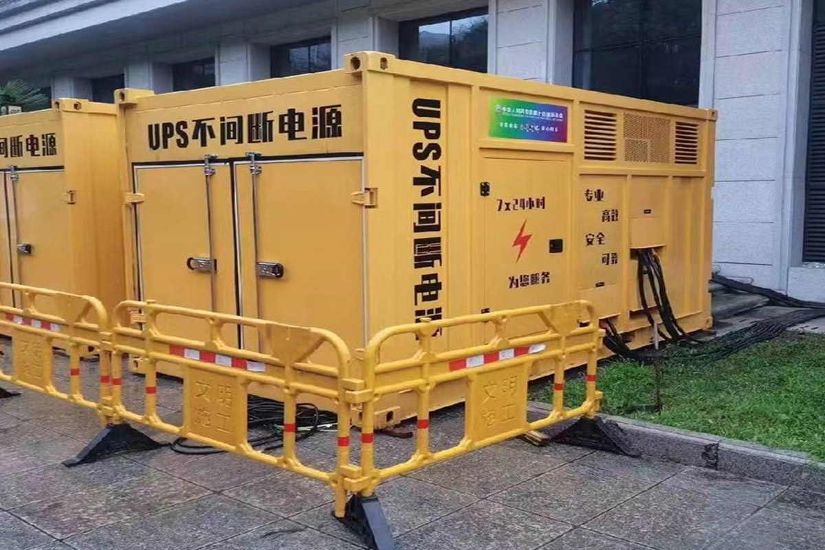 甘谷发电机租赁施工现场