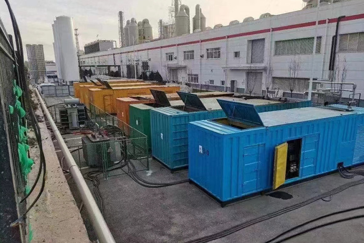 甘谷发电机租赁施工现场